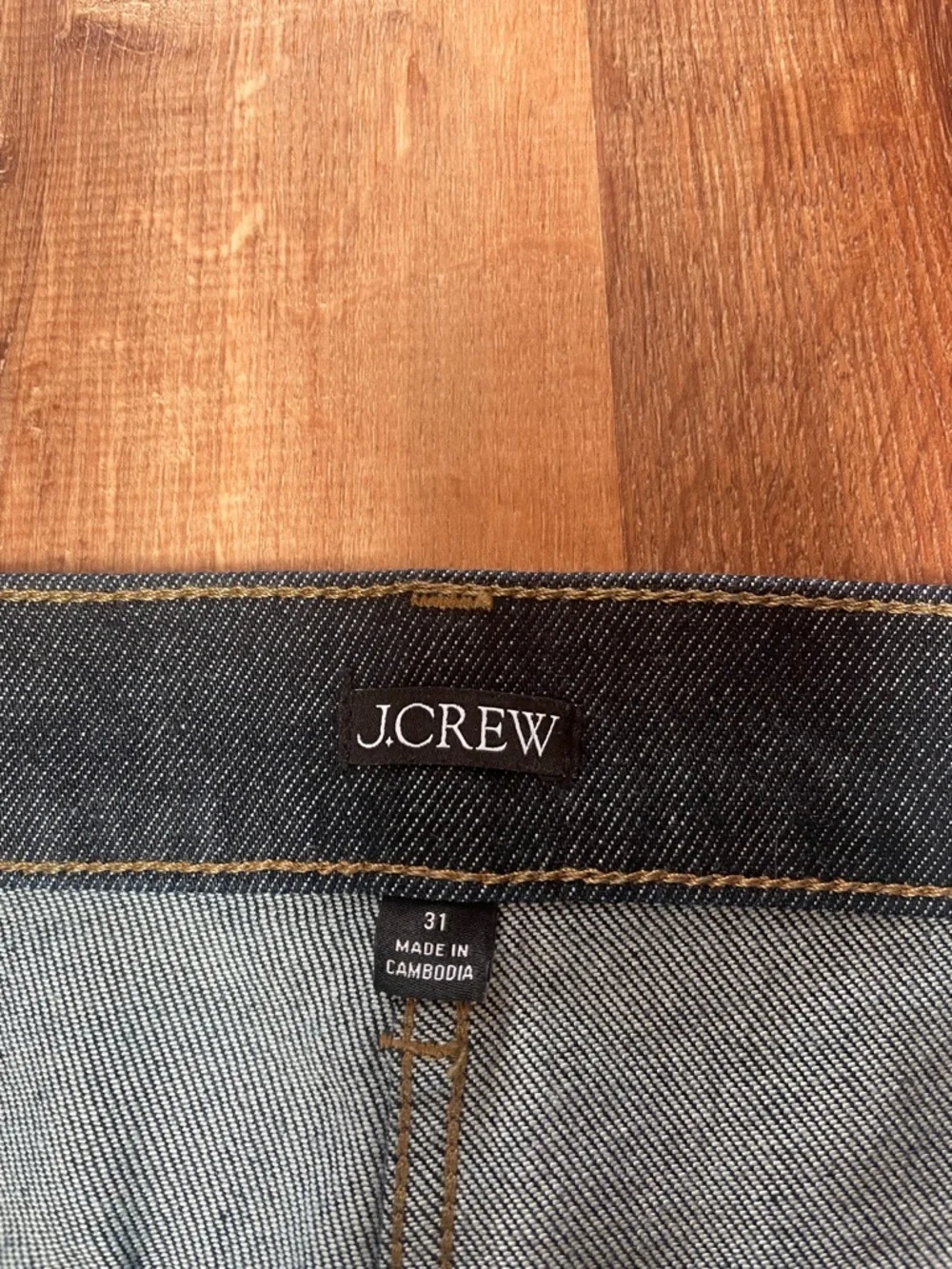 J Crew High Rise Kickout Sailor Jeans Size 31 Blue Rinse Wash Flare #
